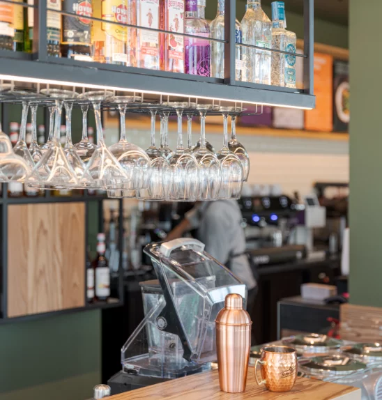 Une vaste gamme de produits à consommer.